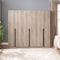 Manhattan Comfort Lee Wardrobe Closet 1.0 in Rustic Grey, 3PK 3-WC001-GY - alternate 1